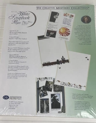 MEMORIAS CREATIVAS 12x15 páginas blancas álbum de recortes 15 hojas 30 páginas RCM-15S (2000) Foto 1 de 4