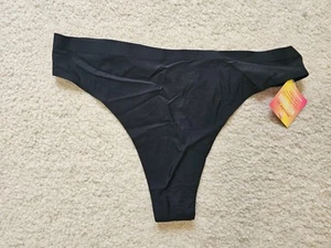 Tanga para mujer Cheek Boss negro mantecoso suave sin costuras talla L - Imagen 1 de 8