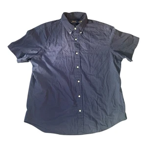 Polo Ralph Lauren Kurzarm Hemd Navy RL Untucked Fit Classic Leinen 2XL - Bild 1 von 3