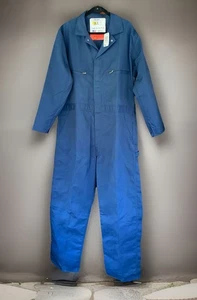 New KEY IMPERIAL Navy Blue Men’s Work Coveralls. Size 48L/33” Inseam Made In USA - Picture 1 of 10