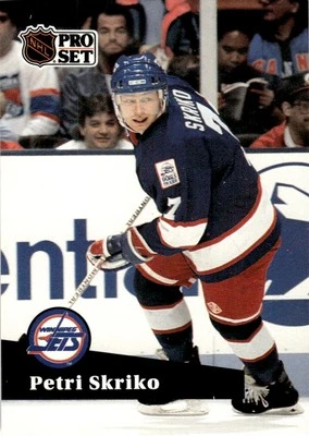 1991 Pro Set #517 Petri Skriko - Winnipeg Jets - Image 1 of 2