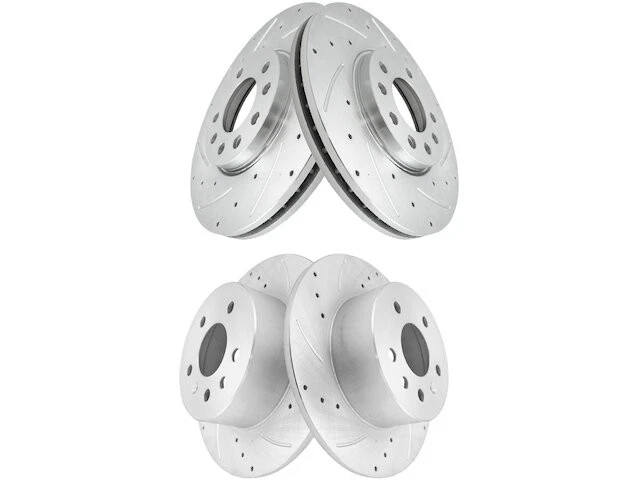 Front and Rear Brake Rotor Set For 2000 Saturn LS1 WS126WV Foto 1 de 1