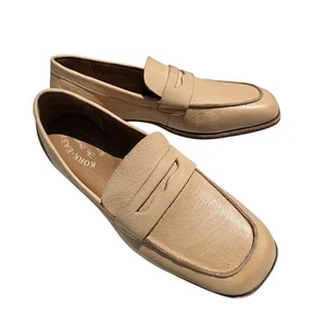 Kork-Ease Womens SZ 7 Pisa Leather Slip On Penny Loafers Tan NWOB - Picture 1 of 9