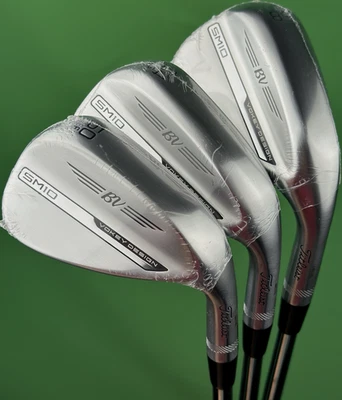 Titleist Vokey SM10 Tour Chrome Wedge Set 50-08, 54-10, 58-10 Steel RH NEW! - Image 1 of 4