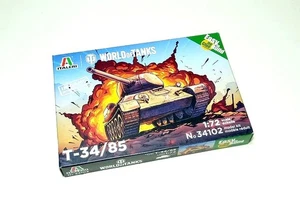 ITALERI 34102 Military Model 1/72 T34/85 Tank Model Kit T4102 - Picture 1 of 2