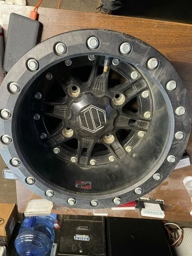 hiper wheel 1410-pdrbk-55-sbl-bk desert rat wheel - 14x10-5+5 offset - 4/156 - Image 1 of 1