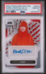 2024 Topps Star Wars High Tek Rabe Karol Da Silva Autograph #1/5 PSA 10 Gem Mint - Picture 1 of 3
