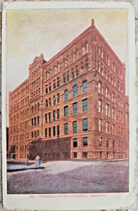Strafgerichtsgebäude Chicago Postkarte - Bild 1 von 2