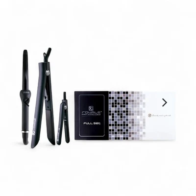 Royale Genius Heating Element Black Licorice Full Hair Styling Set New Sealed - Image 1 of 4