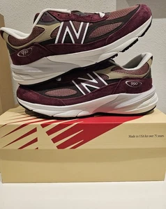 U990BT6 New Balance Teddy Santis x 990v6 Made in USA Burgundy Tan Herren 45 EU - Bild 1 von 5