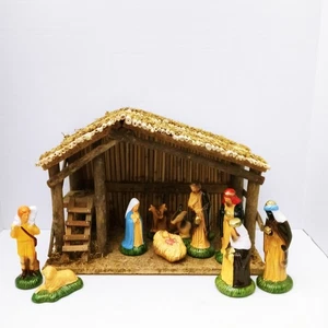 Vintage Sears Weihnachtskrippe 97169 im Originalkarton LESEN 1 Lamm fehlt - Bild 1 von 23