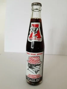 Paul 'BEAR' Bryant Alabama Crimson Tide 315 1979 Coca-Cola Flasche 10oz ungeöffnet - Bild 1 von 2