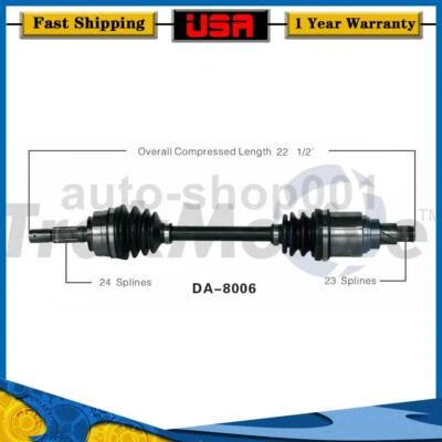 Eje delantero izquierdo CV eje articulado para Daihatsu Charade 1992 1991 1990 1989 Foto 1 de 2