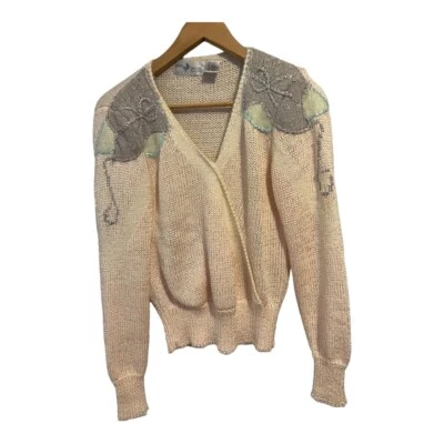 Maggie Lawrence винтажный розовый вязаный свитер размер средний - Изображение 1 из 4