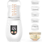 Baby Flaschenwärmer für Muttermilch mit 5 Adaptern, Schnellheizung tragbare Flasche
