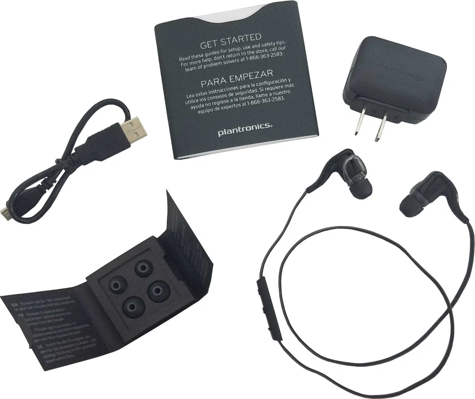 NEW Plantronics BackBeat Go 2 Stereo Wireless Bluetooth Headphones Headset-Black - Image 1 of 1