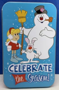 NEW Frosty The Snowman "Celebrate the Season" Tin Box Gift Card Holder - Picture 1 of 1