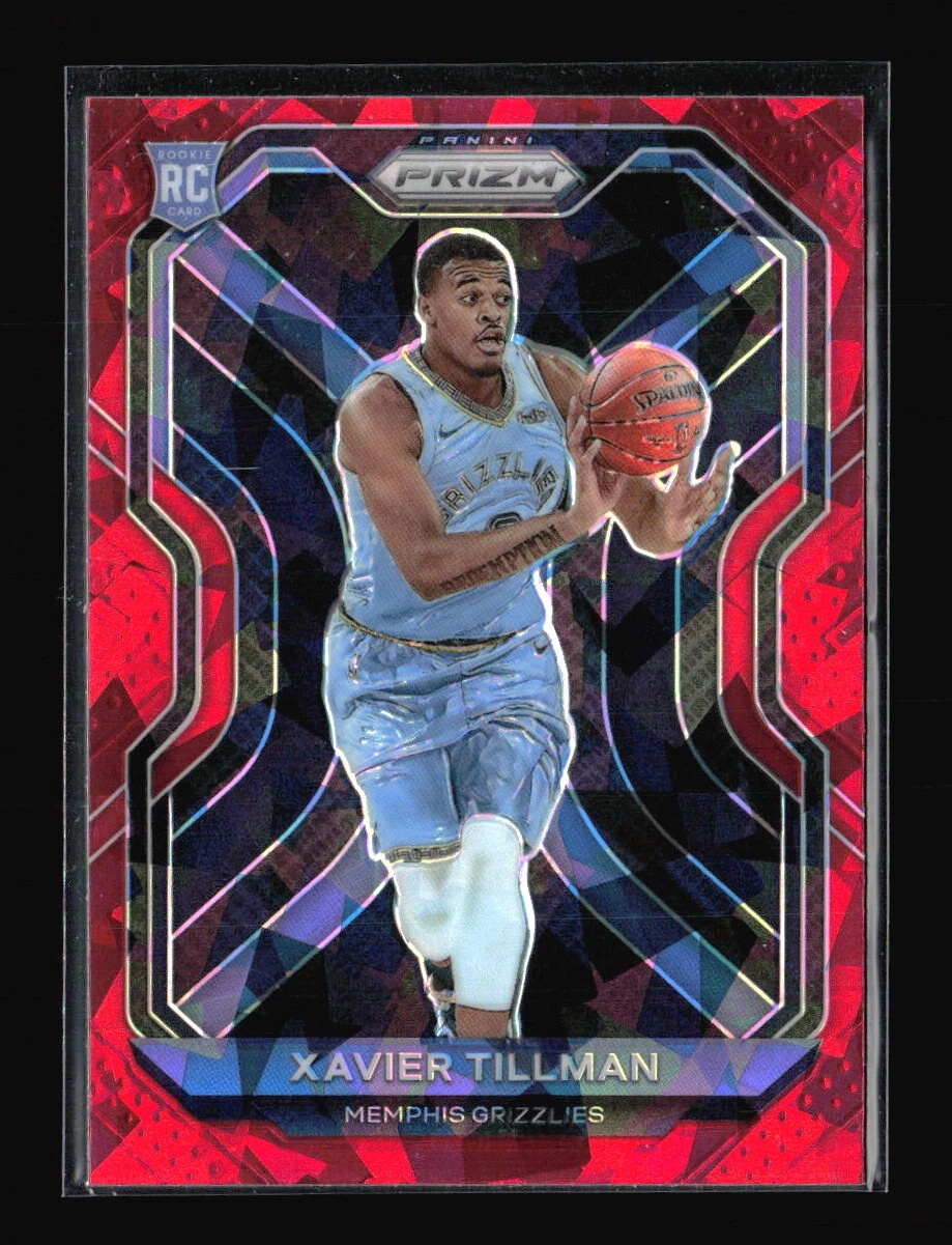 2020-21 Panini Prizm Red Ice Prizms #299 Xavier Tillman Memphis Grizzlies