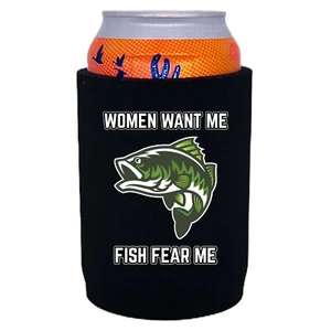 Mujeres Want Me Fish Fear Me lata de neopreno inferior completa coolie; parte inferior antideslizante - Imagen 1 de 8