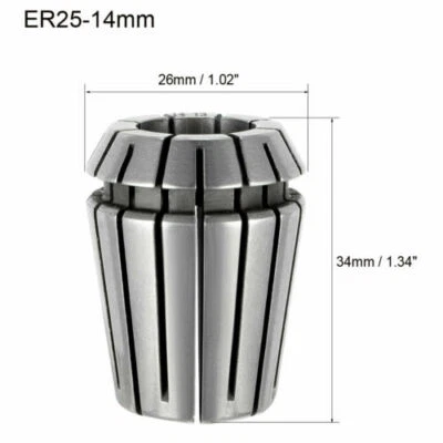 14mm ER25 14mm Spring Collet Chuck for CNC Engraving Machine Lathe Milling Tool - Image 1 of 3