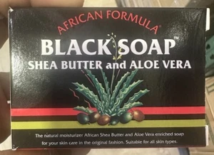 African Formula Black Soap Shea Butter and Aloe Vera, 3.5 oz (Pack of 6) - Picture 1 of 2