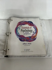 Grundlagen der Psychologie: - Loseblatt gebundener Ordner mit 3 Ringen, von Jeffrey S Nevid - Bild 1 von 7