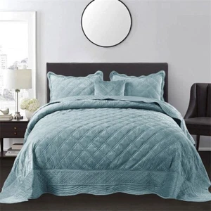 Super Soft Microplush 4-Piece Bedspread Set – Warm, Cozy Bedding for Queen/King - Picture 1 of 139