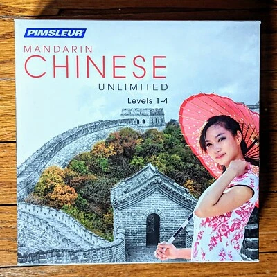 NIB Sealed Pimsleur MANDARIN Chinese Unlimited Levels 1-4 Software + Portable DL - Image 1 of 4
