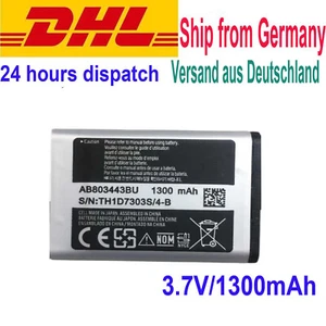 Battery Akku Für Samsung AB803443BU Xcover C3350 Xcover 2 Xcover II GT-C3350 - Zdjęcie 1 z 2