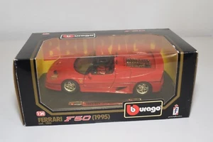 V 1:24 BBURAGO BURAGO 1552 FERRARI F50 1995 ROJO COMO NUEVO EN CAJA - Imagen 1 de 4