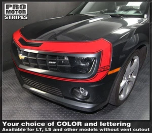 Chevrolet Camaro 2010-2013 Front Fascia Retro Style Stripes (Choose Color) - Picture 1 of 2