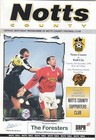Notts County v Hull City 1998/9 (8 Dec) Auto Windscreens Shield