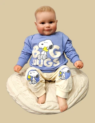 Peanuts Snoopy Jogginganzug 2er Set Pullover/Hose Jungen 62-68/74-80/86-92