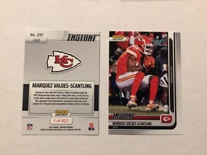 MARQUEZ VALDES-SCANTLING Chiefs 1 of 423 made 2022 Panini Instant AFC Champions - Picture 1 of 1