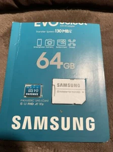 SAMSUNG EVO Select + Adapter 64GB microSDXC UHS-I, U1 - Picture 1 of 12