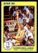 1984-85 Star Court Kings 5x7 #1 Kareem Abdul-Jabbar - VG - EXACT SCAN LOW GRADE