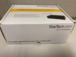 Commutateur KVM HDMI USB Startech 2 ports avec hub audio et USB 2.0 NEUF - Photo 1/1