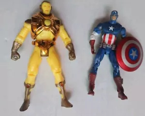 2011 Marvel Universe Captain America 3,75" + Vintage Iron Man Avengers Figuren! L37 - Bild 1 von 4