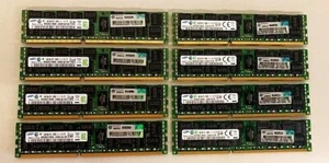 LOT of 8x 672631-B21 HPE 16GB (1X16GB) 2RX4 PC3-12800R MEMORY DIMM - Picture 1 of 3