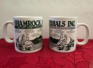 VTG Staffordshire Kiln Craft Ceramic Coffee Mug Cup England Shamrock Materials - Picture 1 of 7