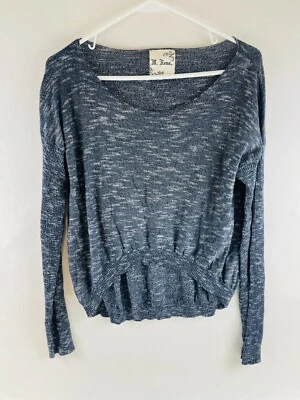 Camisa para mujer M. Rena talla M azul marino manga larga suéter ligero tejido Foto 1 de 4