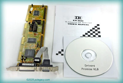 Promise 20630 VLB KW-560C IDE-I/O + PRINTED MANUAL + ORIGINAL DRIVERS  — TESTED! - Image 1 of 3