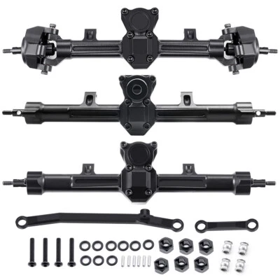 RCBATER Metal Front/Middle/Rear Axle +4mm Extended for Axial SCX24 1/24th RC Car - Image 1 of 4