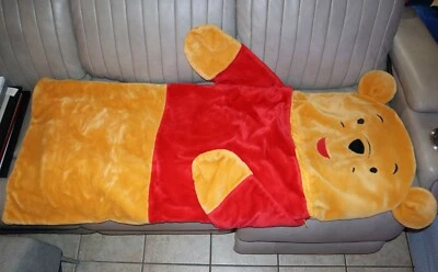 Winnie The Pooh Full Body Sleeping Bag Converts to Pillow  23 x 57 - Image 1 of 4