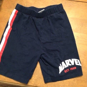 Marvel Boys Dark Blue Shorts Size 7 - Picture 1 of 1