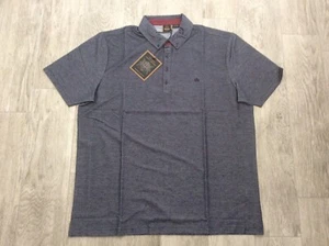 HERREN MERC LONDON RETRO NORMALE PASSFORM POLOSHIRT DENIM BLAU GRÖSSE XXL = 44 BRUST - Bild 1 von 1