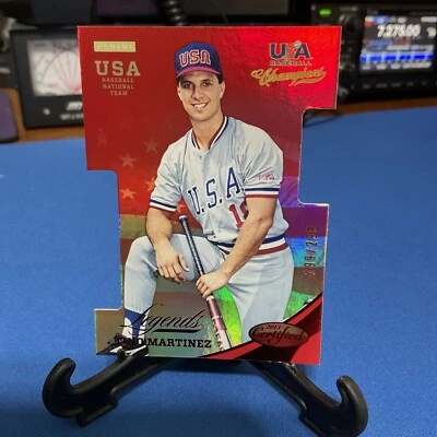 Espejo troquelado rojo Tino Martínez 2013 USA Baseball Champions Legends/299🔥 Foto 1 de 4