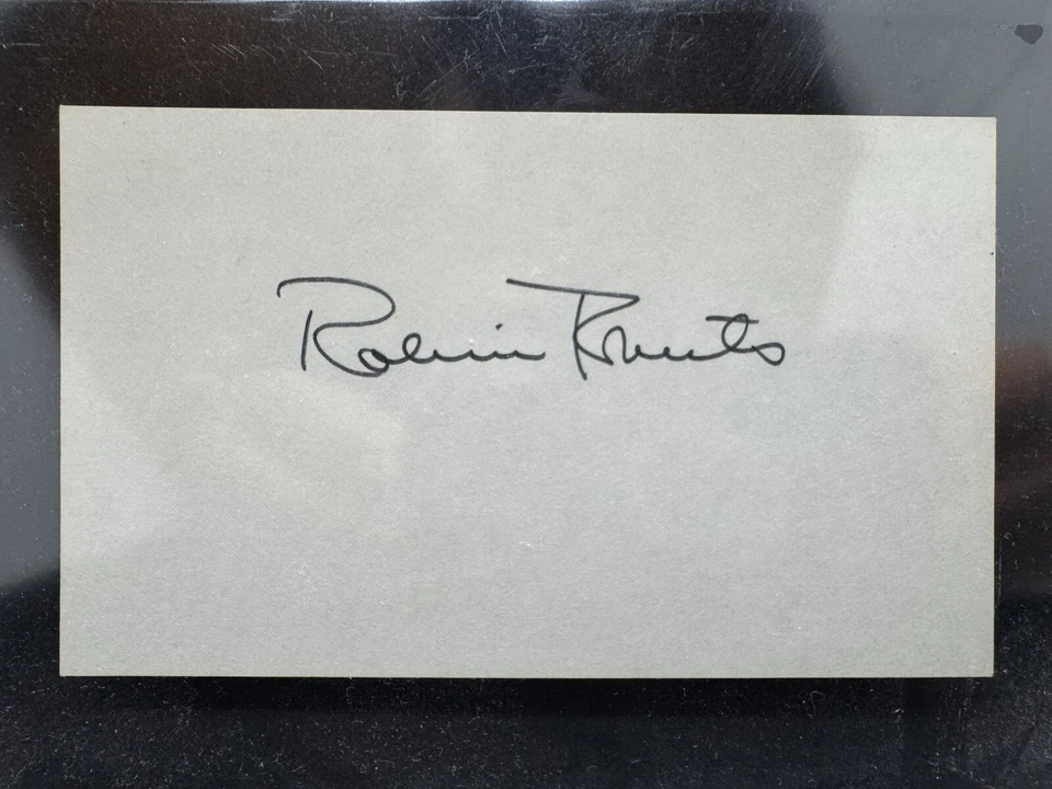 Robin Roberts Signed Autographed 3x5 Index Card - Image 1 of 1
