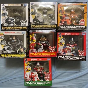 Transformers Disney Label set of 10 TAKARA TOMY Excellent Rare for collector - Picture 1 of 14