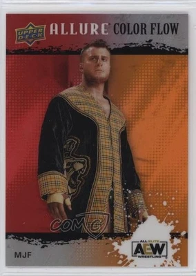 2022 Upper Deck Allure AEW Color Flow Red Orange MJF #R-48 - Image 1 of 2